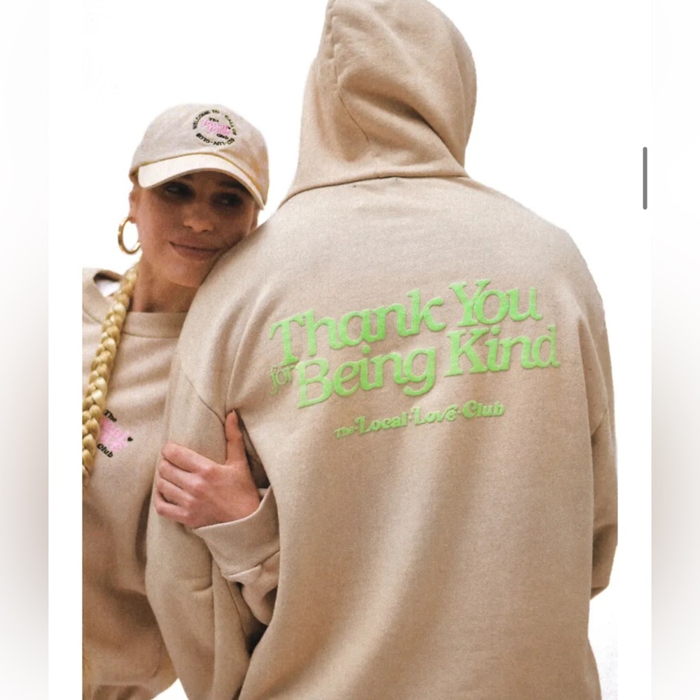 Local Love Club “Thank You For Being Kind” Hoodie - Size Medium